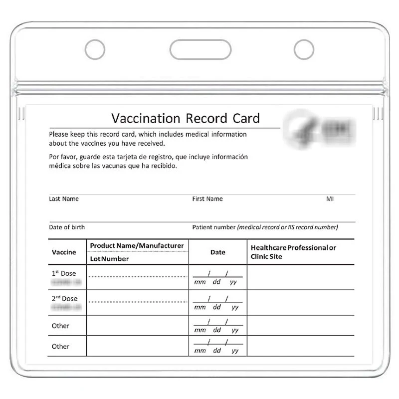 Small Vaccination Card Holder 1