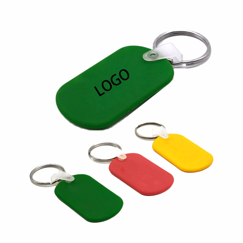 Oval Shaped Silicone Keychain