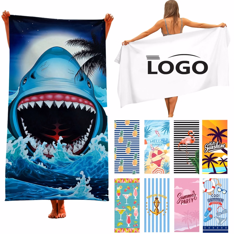 Sand Protection Microfiber Beach Towel For Adults