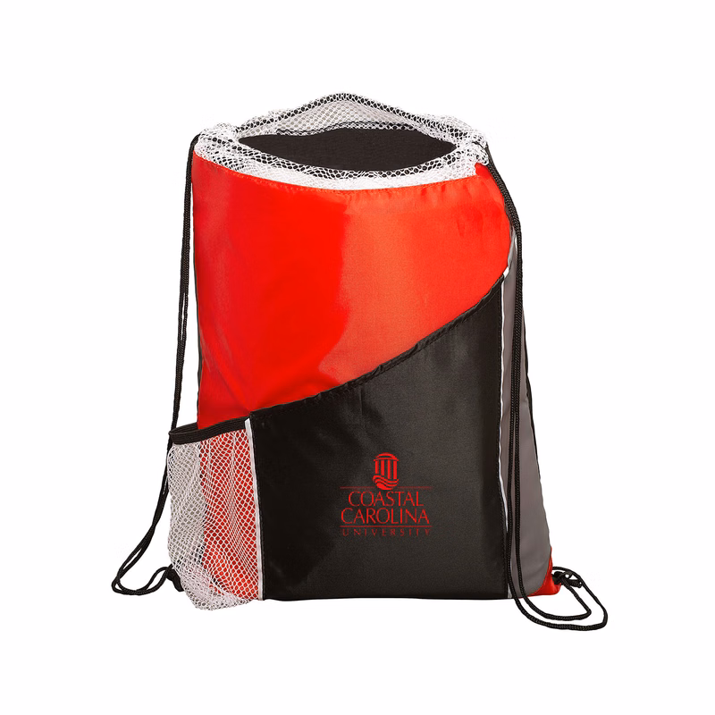 Sprint Angled Drawstring Sports Bag With Pockets