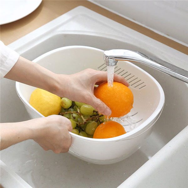Double-layer vegetable sink