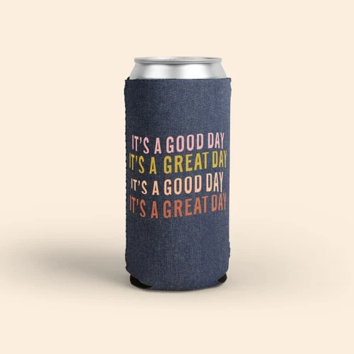 32 OZ Kolder Kaddy - Denim Neoprene, custom koozie with logo imprint 1