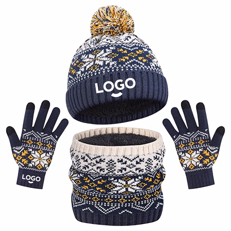 MOQ20 Kids Hat Scarf Gloves Set