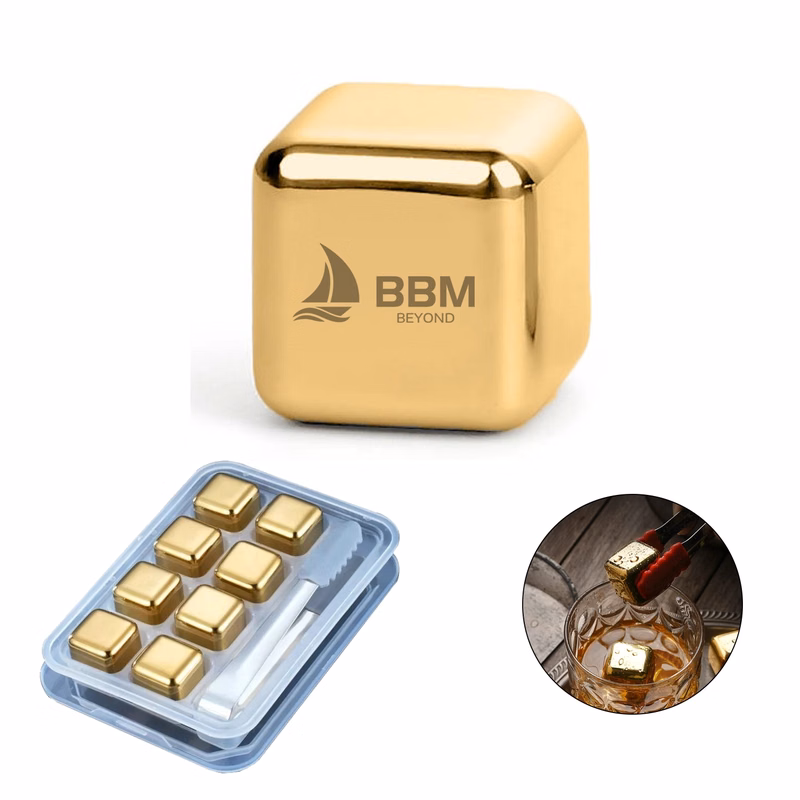 8Pcs Stainless Steel Whiskey Stones Set