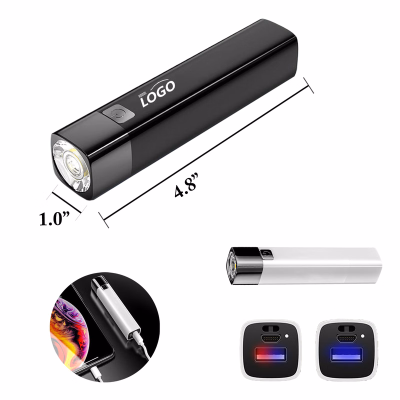 800mAh ABS Flashlight Power Bank