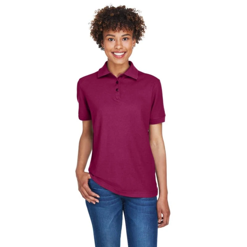 UltraClub Ladies Whisper Piqu Polo 1