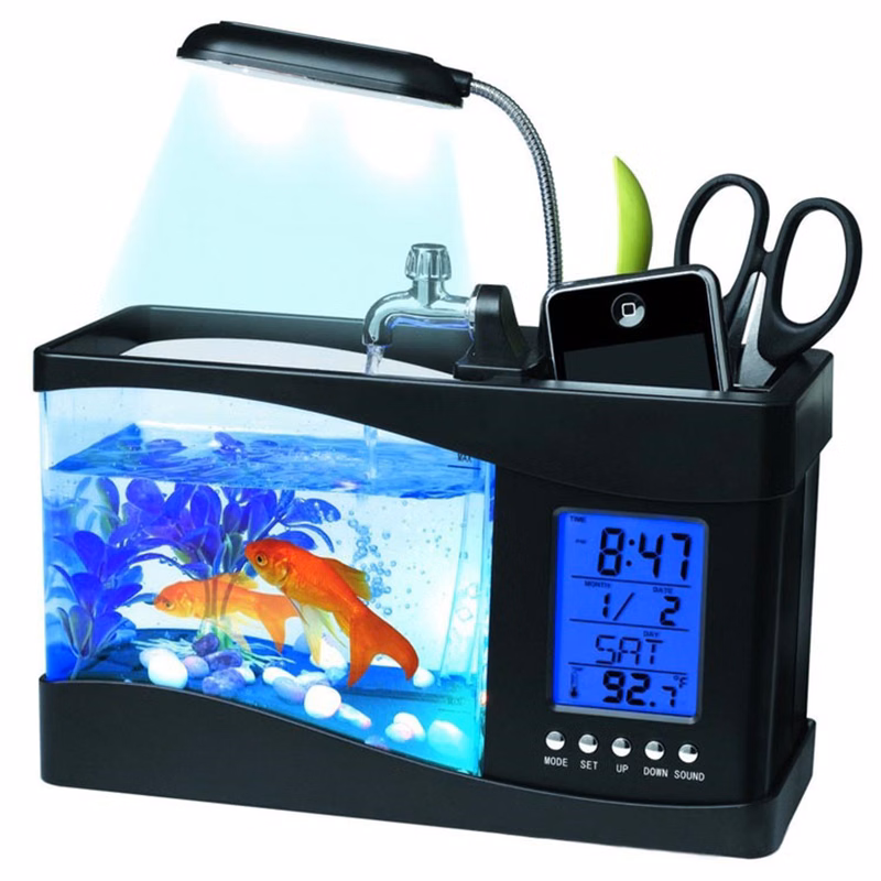 Aquarium Fish Tank With Filter And Light