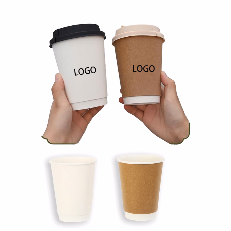 16oz Paper Coffee Cups With Lid MOQ500
