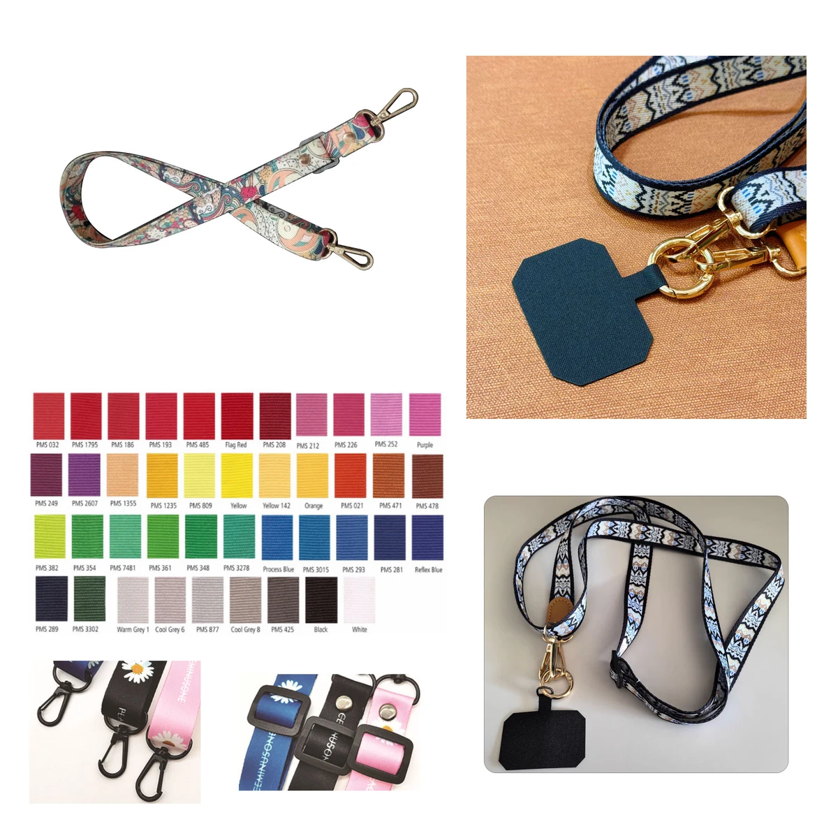 MOQ500 Nylon Mobile Phone Lanyard 1
