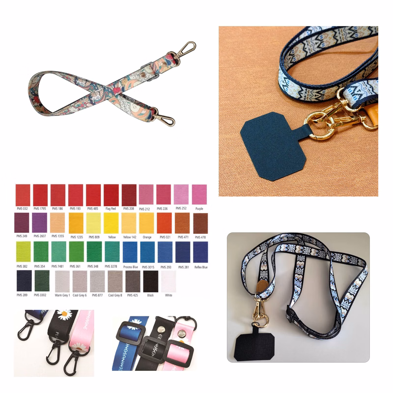 MOQ500 Nylon Mobile Phone Lanyard