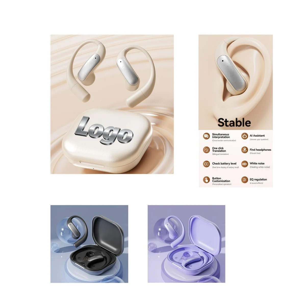 Bluetooth AI Translation Earbuds 1