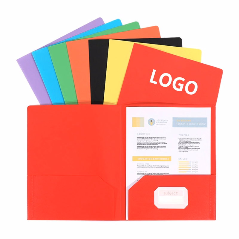 File Folder with Pocket and Business Card