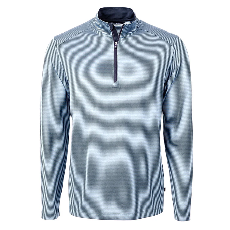 Cutter & Buck Virtue Eco Pique Recycled Quarter Zip Pullover, custom hoodie or sweatshirt with logo imprint 1