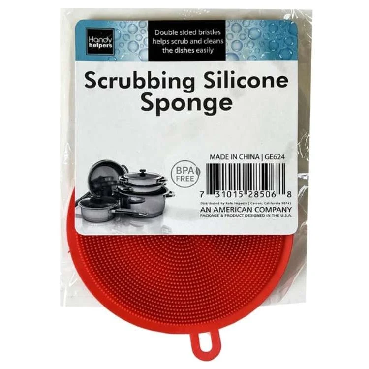 Silicon Sponge Scrubbers - Assorted Colors 1