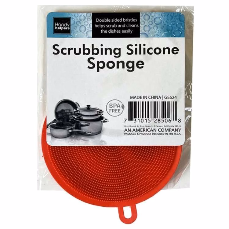 Silicon Sponge Scrubbers - Assorted Colors