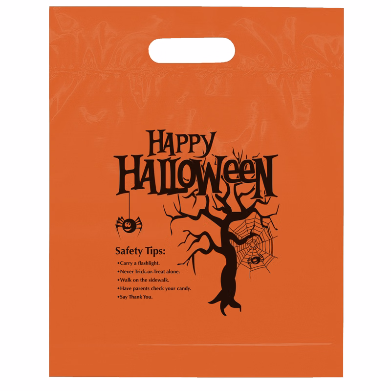 Orange Die Cut - Happy Halloween - Flexo Ink Print