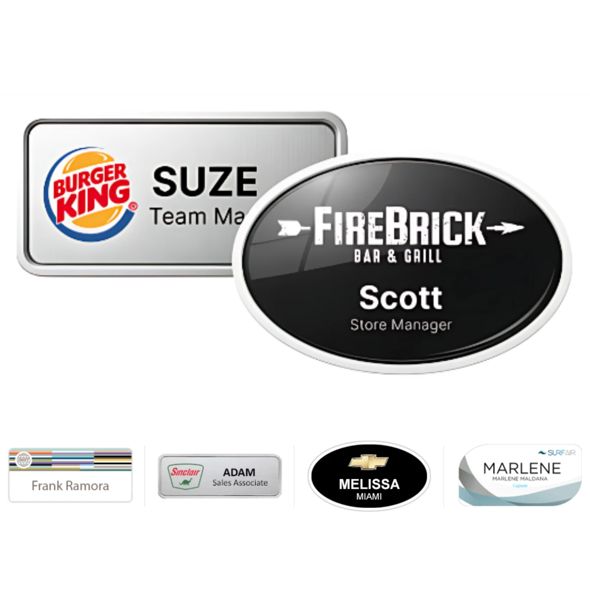Digitally Printed Name Badge - USA Made 1