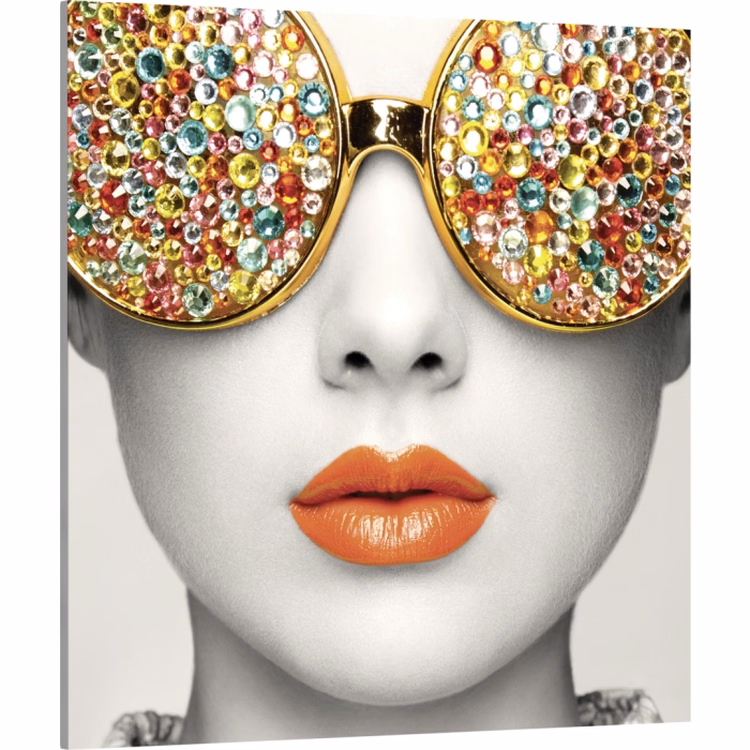 Vector Frame Edge Square S-02 Fabric Poster Display
