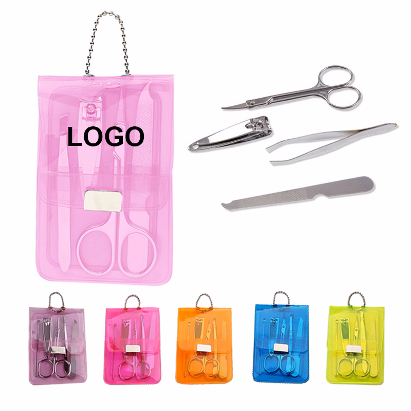 4 Pieces Manicure Set with Vinyl Case