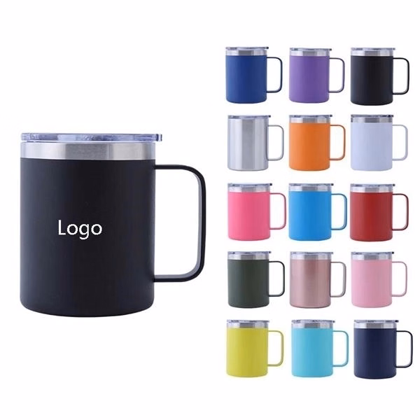12 Oz. Vacuum Insulated Coffee Mug With Handle