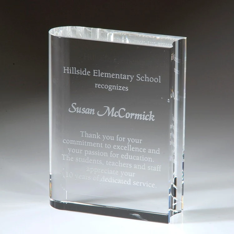 4" Crystal Award-Book 1