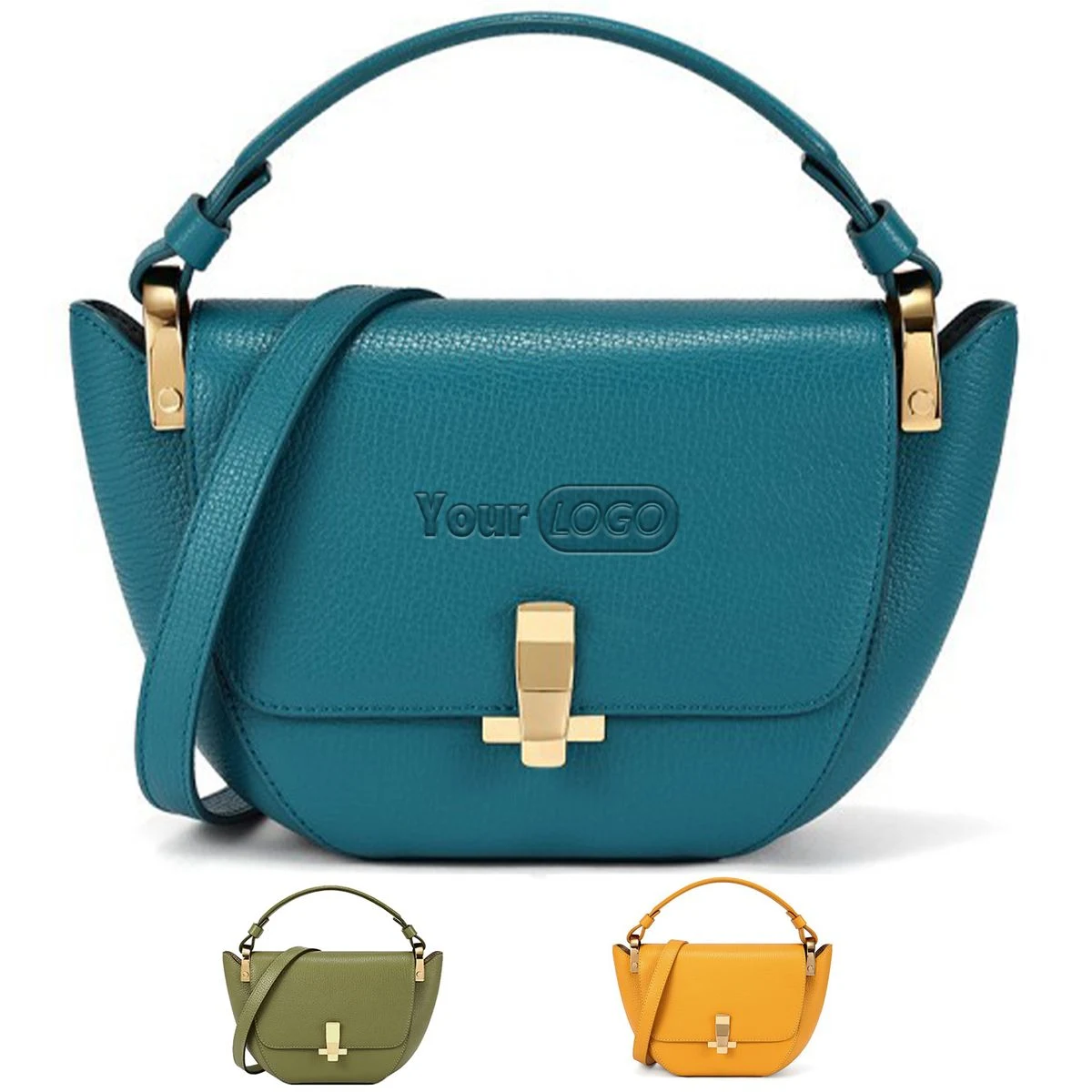 PU Simple solid cross-body bag 1