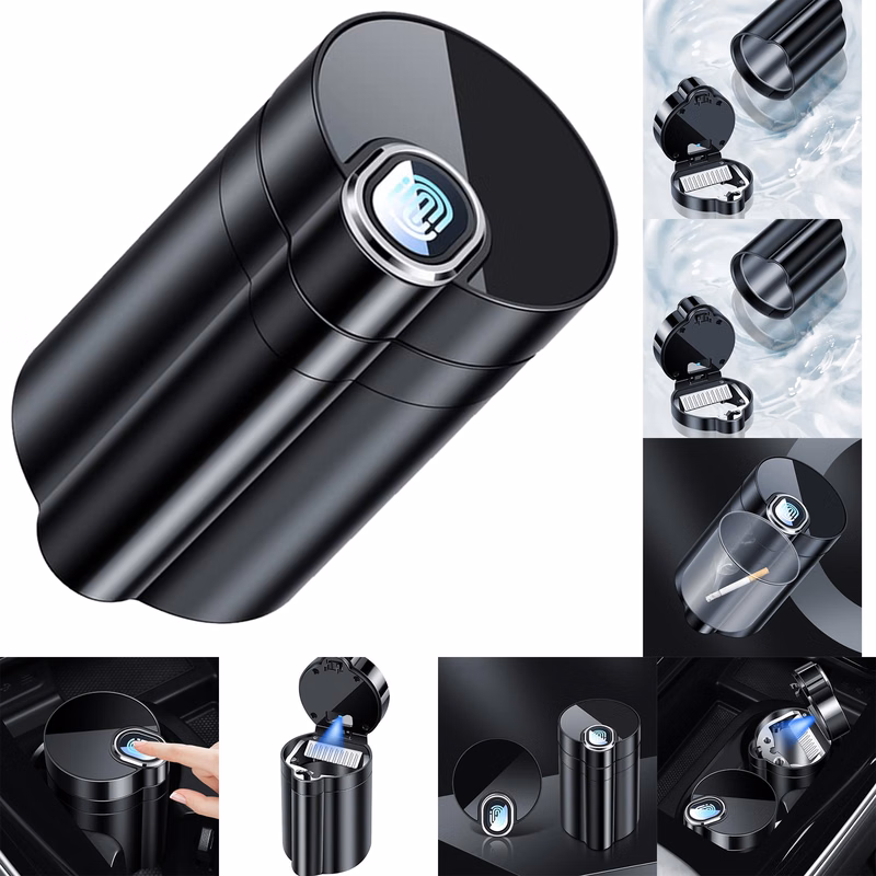 Portable Car Ashtray With Lid