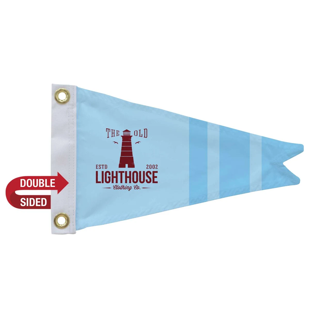 8" x 12" Polyester Burgee Flag Double-Sided 1