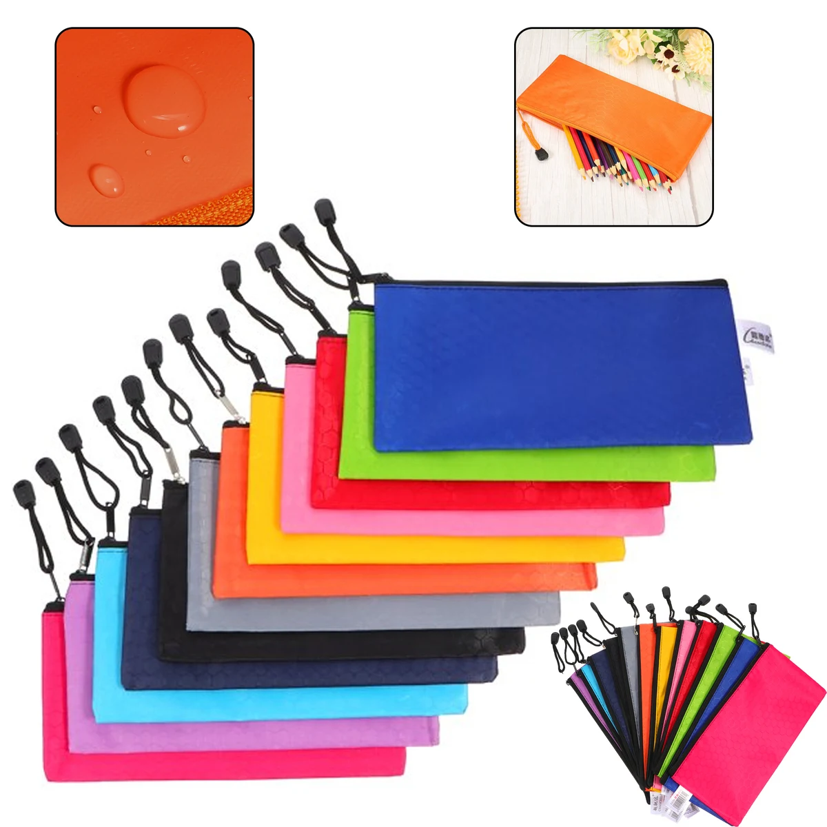 A6 File Bags Storage Zipper Pouch 1