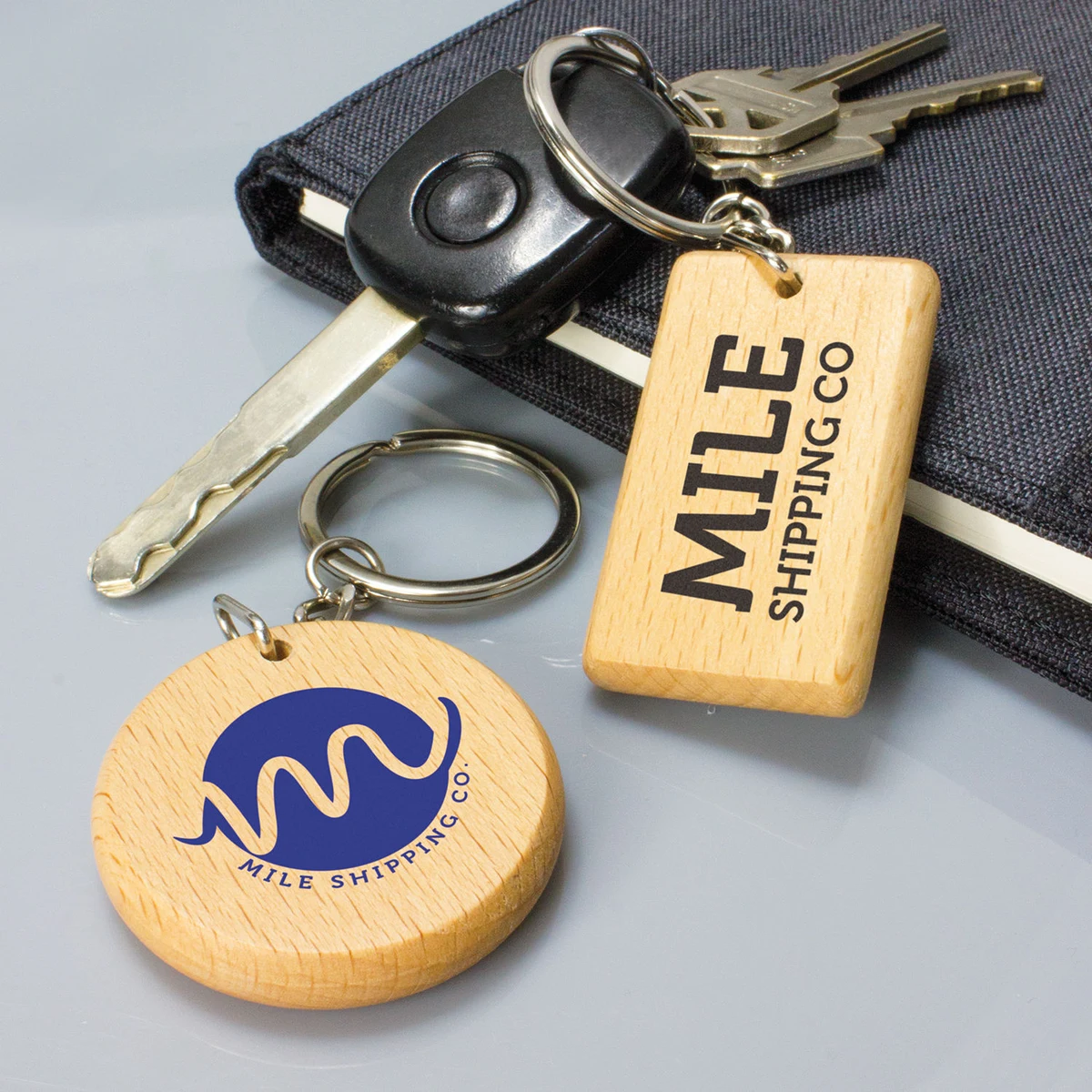 Wooden Tag Keychain 1