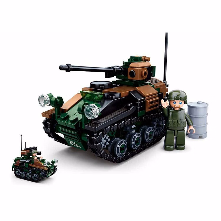 Army Tank Building Brick Kits - 245 Pieces Ages 6+