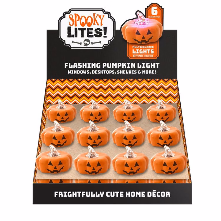Flashing Pumpkin Lights - Six Modes