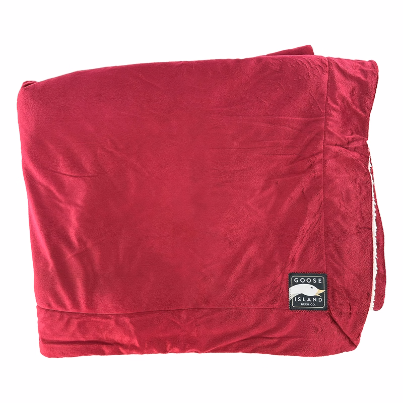 Sherpa Blanket w/ Sewn Woven Patch