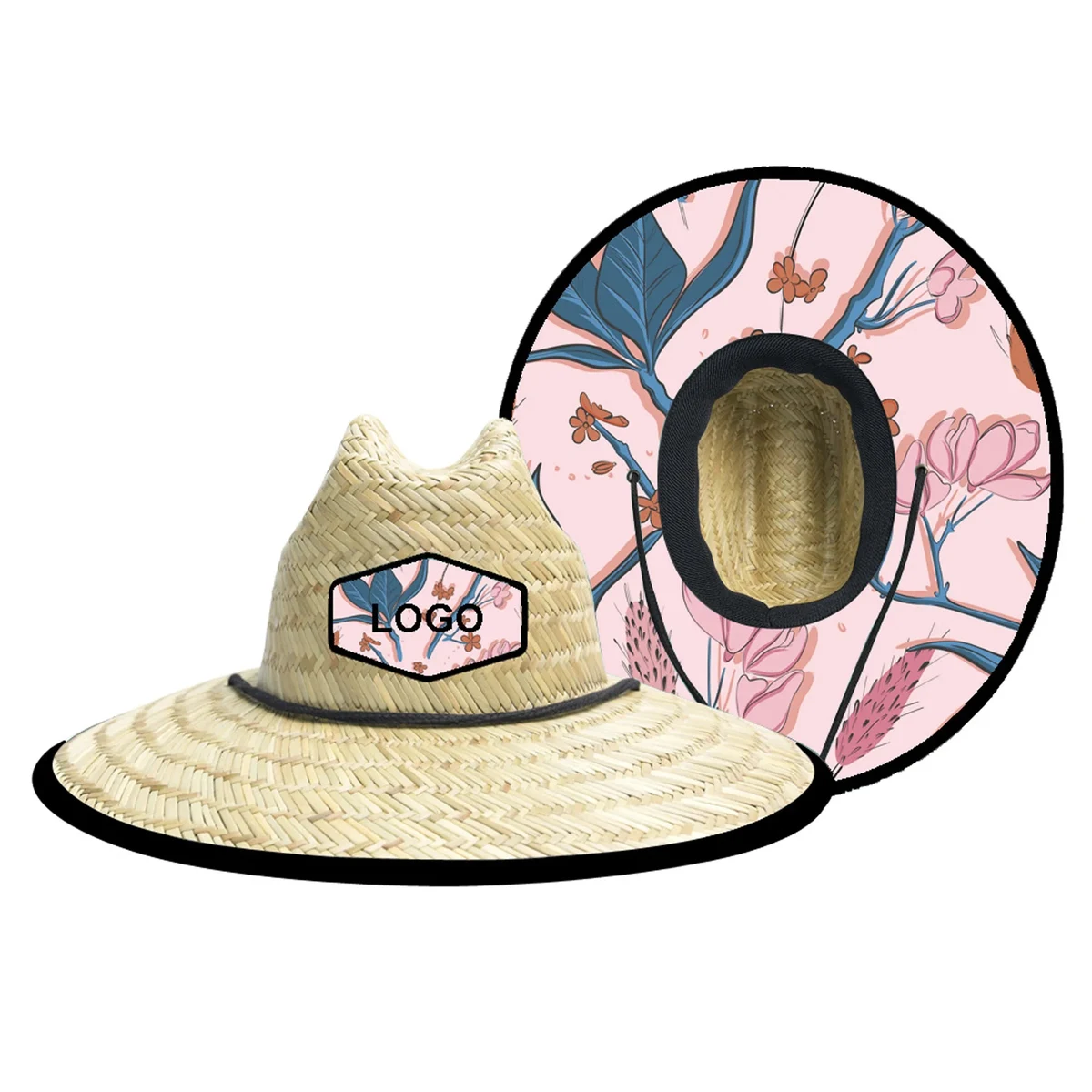 Sun Protection Straw Lifeguard Hat MOQ 50PCS 1