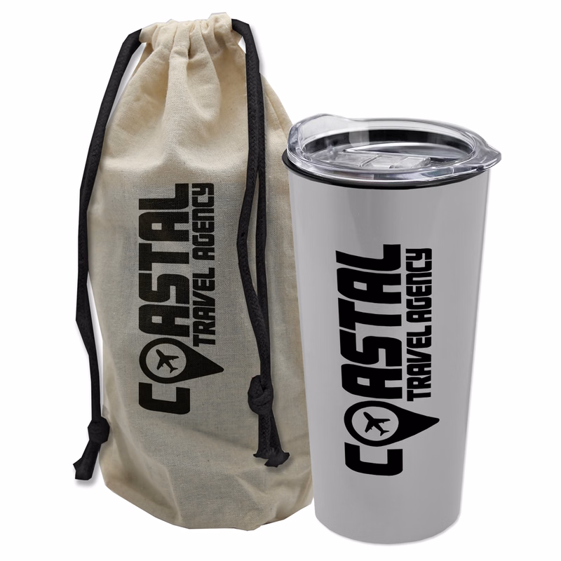 Explorer Tumbler - 18 oz. Tumbler with Se- in a Reusable Cotton Bag