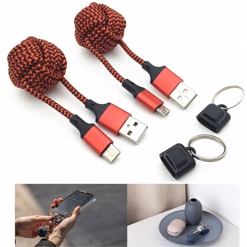 High Speed Charging Cable with Key Fob
