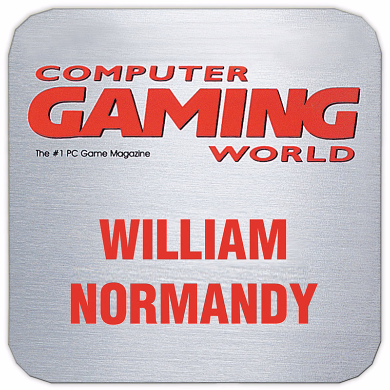 Aspen Metal Name Badge (Custom sized between 3 and 6 sq. in.)
