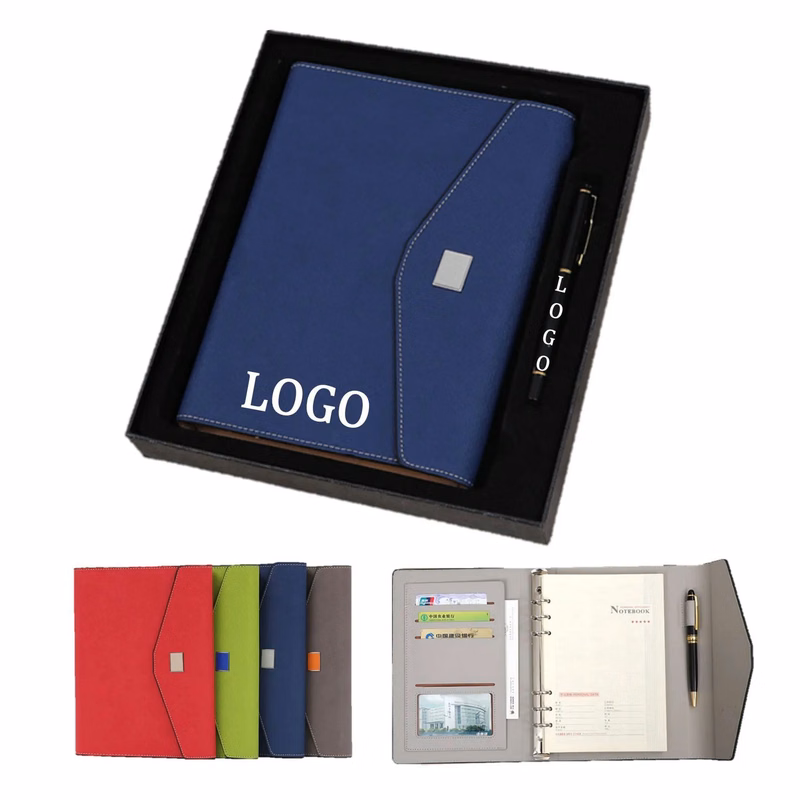 Magnetic Buckle Notebook With Pen