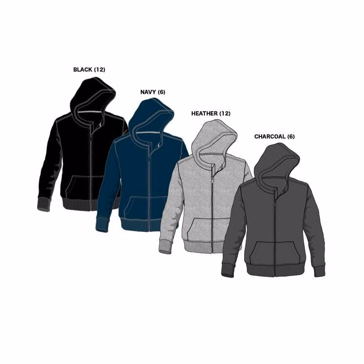 Boy's Zip Hoodies - Sizes 4-7 Assorted Colors