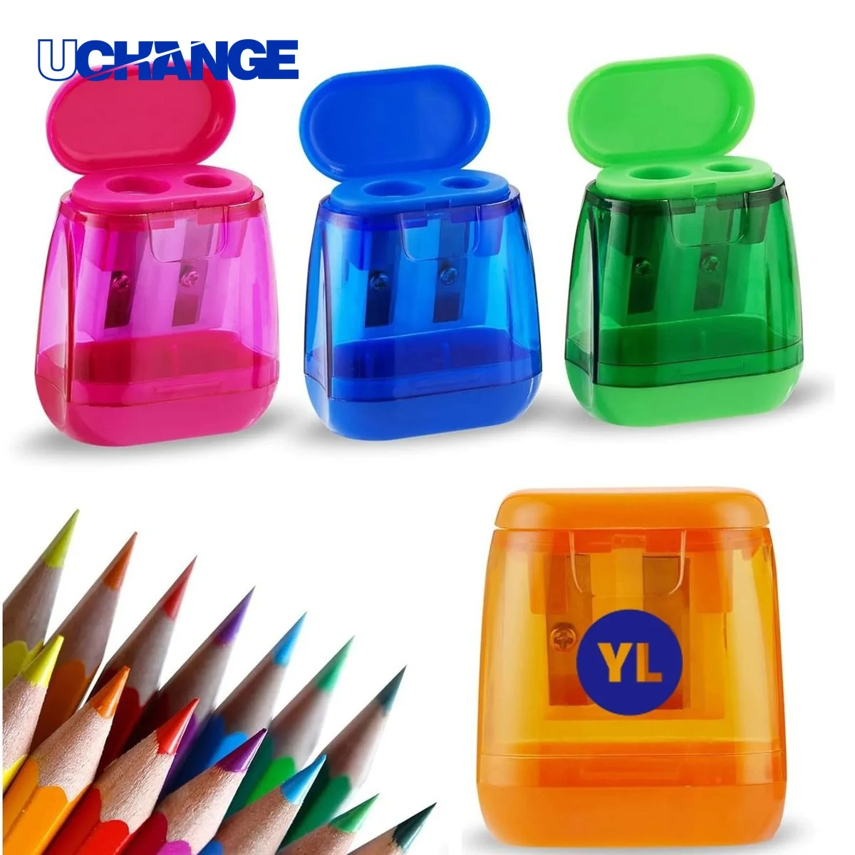 Double-Hole Pencil Sharpener 1