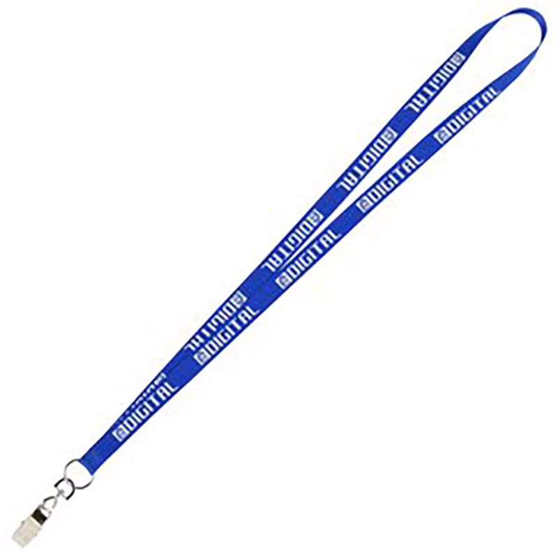 Economy Lanyard-Mental Bulldog Clip