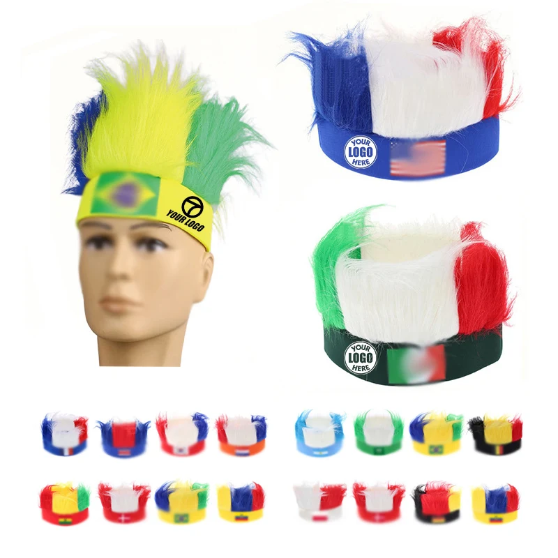 Soccer Football Fan Wig Props 1