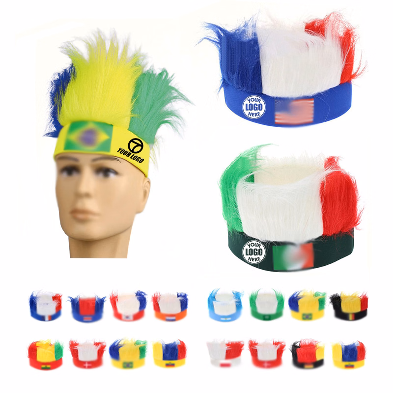 Soccer Football Fan Wig Props
