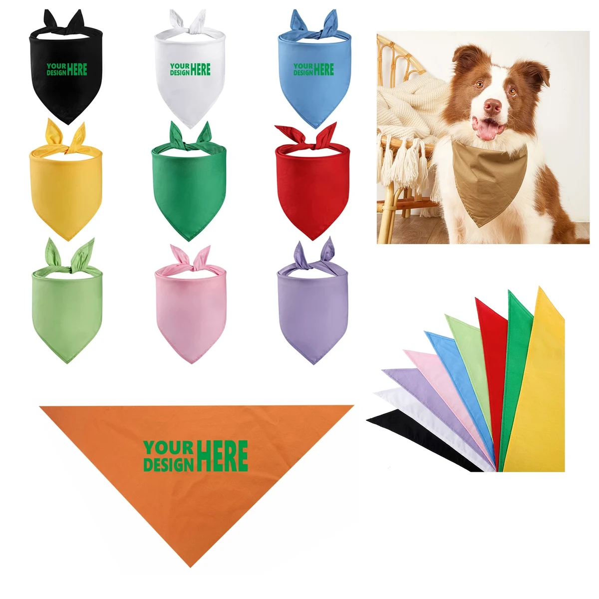 Pet Triangle Scarf Dog Bandana 1