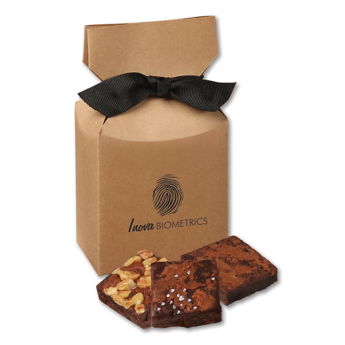 Gourmet Brownies in Kraft Premium Delights Gift Box 1