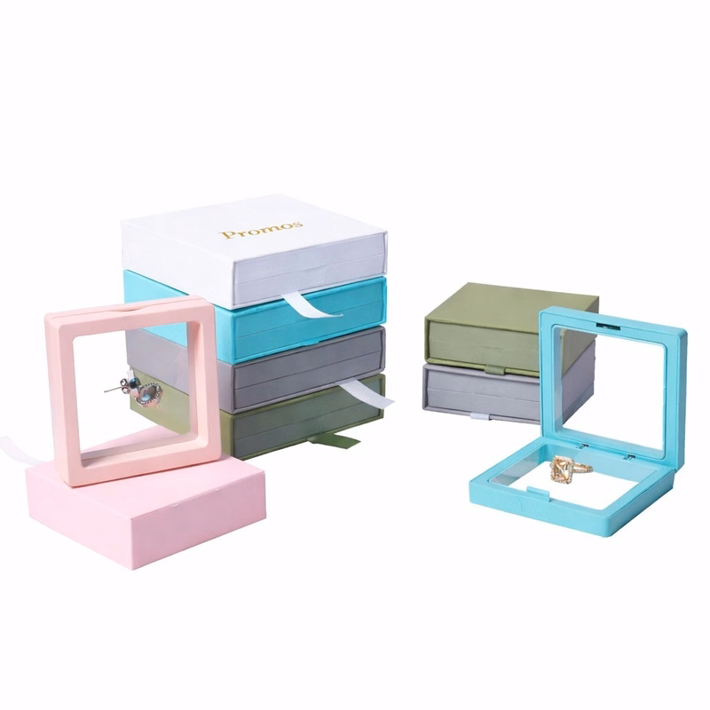 3D Floating Jewelry Display Box with Anti-Oxidation PE Film
