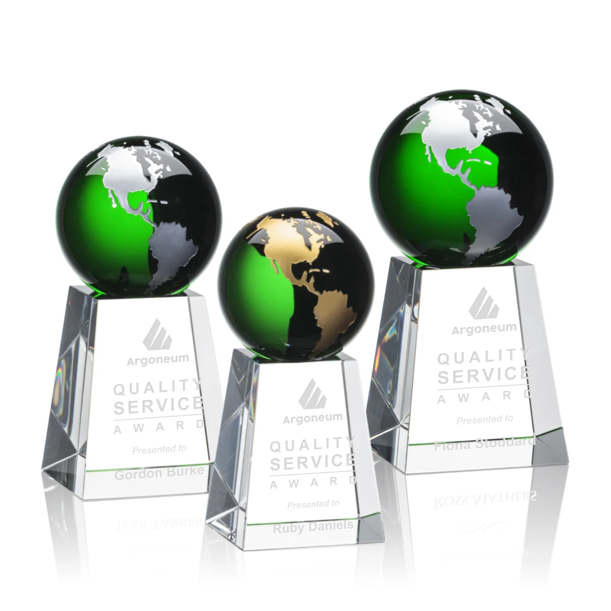 Heathcote Globe Award - Green/Gold 1