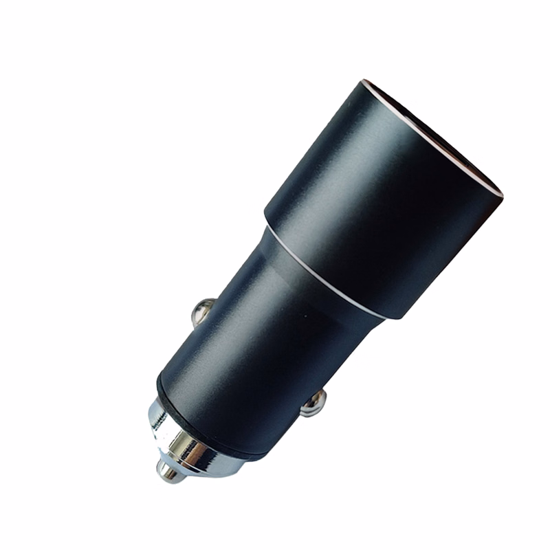 New Car Charger PD QC3.0 USB Super Fast Charging Aluminum Alloy Cigarette Lighter with LED Light