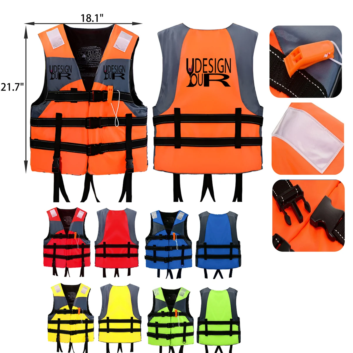 MOQ 30 PCS Highly Buoyant Water Safety Rescue Vest 1