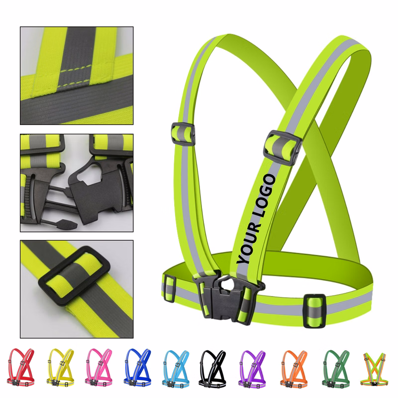 High Visibility Adjustable Safety Vest Belt